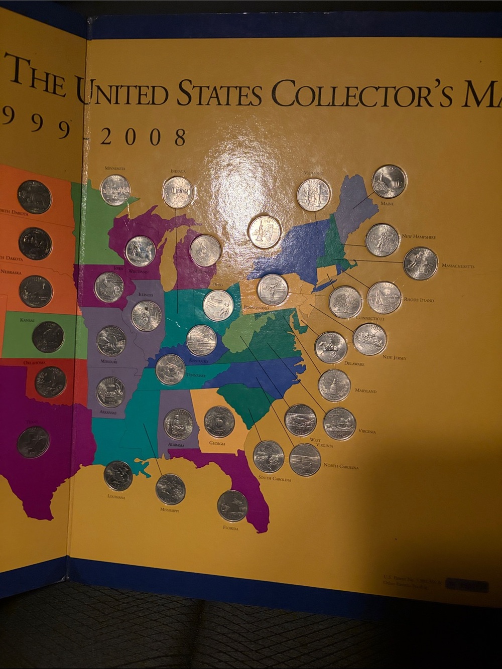 Collector's Map Coin Display - Multicolor - Picture 2 of 3